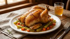 In de oven gesmoorde kip: zo houd je 'm sappig — een recept van de chef