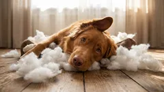 Waarom een hond zijn mand kapotbijt: je denkt dat hij zich misdraagt, maar eigenlijk roept hij om hulp